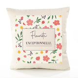 Housse de Coussin Femme Fleuriste exceptionnelle Motif Floral déco Salon canapé Chambre Cadeau Femme Anniversaire noël Coussin décoratif Motif Floral