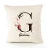 Housse de Coussin Premium Gislaine Lettre - Coton Canvas Fairtrade Beige Idée Cadeau Décoration Canapé