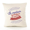 Housse de Coussin Premium Contrôleur de Gestion Meilleur Monde - Coton Canvas Fairtrade Beige Idée Cadeau Décoration Canapé