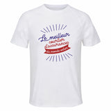 Maillot de Sport Homme Courtier D Assurances Meilleur Monde - T-Shirt Respirant Polyester Manches Courtes - Cadeau Sportif Anniversaire Noël Fête des Pères
