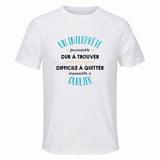 Maillot de Sport Homme pour Un Interprete Formidable Blanc - T-Shirt Respirant Polyester Manches Courtes - Cadeau Sportif Anniversaire Noël Fête des Pères