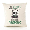 Housse de Coussin Premium Frederic Pas Touche Panda - Coton Canvas Fairtrade Beige Idée Cadeau Décoration Canapé 40x40