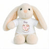 Peluche Lapin Bébé Doudou Rose Humour Vache Cadeau Naissance Fille Nouveau-Né Baby Shower