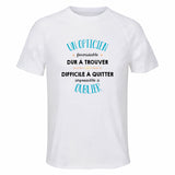 Maillot de Sport Homme pour Un Opticien Formidable Blanc - T-Shirt Respirant Polyester Manches Courtes - Cadeau Sportif Anniversaire Noël Fête des Pères