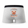 Caleçon Lergotherapeute Caractère de Cochon - Humour Boxer Gris Idée Cadeau