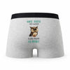 Caleçon Marie-josephe la Plus Chouette - Humour Boxer Gris Idée Cadeau