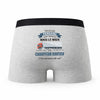 Caleçon Parrain Chauffeur Routier - Humour Boxer Gris Idée Cadeau Fête des Pères