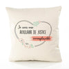 Housse de Coussin Premium auxiliaire de Justice irremplaçable - Coton Canvas Fairtrade Beige Idée Cadeau Décoration Canapé