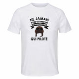 Maillot de Sport Homme Pilote Quarantenaire - T-Shirt Respirant Polyester Manches Courtes - Cadeau Sportif Anniversaire Noël Fête des Pères