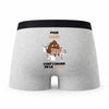 Caleçon pour Liam Heure de la Pause - Humour Boxer Gris Idée Cadeau