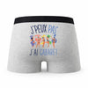 Caleçon Cabaret - Humour Boxer Gris Idée Cadeau Passion