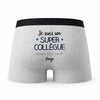 Caleçon Ange Un Super Collègue - Humour Boxer Gris Idée Cadeau