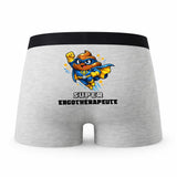 Caleçon Super Ergotherapeute - Humour Boxer Gris Idée Cadeau