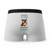 Caleçon Constance la Plus Chouette - Humour Boxer Gris Idée Cadeau
