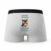 Caleçon Amandine la Plus Chouette - Humour Boxer Gris Idée Cadeau