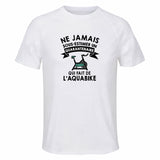 Maillot de Sport Homme Aquabike Quarantenaire - T-Shirt Respirant Polyester Manches Courtes - Cadeau Sportif Anniversaire Noël Fête des Pères