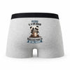 Caleçon Pedro Panda Grain - Humour Boxer Gris Idée Cadeau
