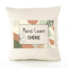 Housse de Coussin Femme Marie-Laure Chérie Design Graphique déco Salon canapé Chambre Cadeau Femme Anniversaire noël Coussin décoratif Motif Floral