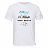 Maillot de Sport Homme pour Un Boxeur Formidable Blanc - T-Shirt Respirant Polyester Manches Courtes - Cadeau Sportif Anniversaire Noël Fête des Pères