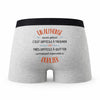 Caleçon Un Alphonse Aussi Génial - Humour Boxer Gris Idée Cadeau