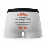Caleçon Un Alphonse Aussi Génial - Humour Boxer Gris Idée Cadeau