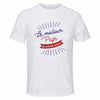 Maillot de Sport Homme pour Papi Meilleur du Monde Entier Meilleur Monde - T-Shirt Respirant Polyester Manches Courtes - Cadeau Sportif Anniversaire Noël Fête des Pères
