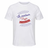 Maillot de Sport Homme pour Papi Meilleur du Monde Entier Meilleur Monde - T-Shirt Respirant Polyester Manches Courtes - Cadeau Sportif Anniversaire Noël Fête des Pères