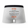 Caleçon Un Alan Aussi Génial - Humour Boxer Gris Idée Cadeau