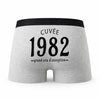 Caleçon Millésime 1982 - Humour Boxer Gris Idée Cadeau Anniversaire