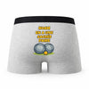 Caleçon Noam en a Une Sacrée Paire - Humour Boxer Gris Idée Cadeau
