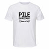 Maillot de Sport Homme Pile en Retard - T-Shirt Respirant Polyester Manches Courtes - Cadeau Sportif Anniversaire Noël Fête des Pères
