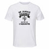 Maillot de Sport Homme Aquagym Septuagenaire - T-Shirt Respirant Polyester Manches Courtes - Cadeau Sportif Anniversaire Noël Fête des Pères