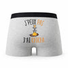 Caleçon Chicha - Humour Boxer Gris Idée Cadeau Passion