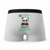 Caleçon Matteo Pas Touche Panda - Humour Boxer Gris Idée Cadeau