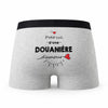 Caleçon Douaniere d'amour - Humour Boxer Gris Idée Cadeau