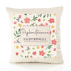 Housse de Coussin Femme Psychométricienne exceptionnelle Motif Floral déco Salon canapé Chambre Cadeau Femme Anniversaire noël Coussin décoratif Motif Floral