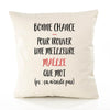 Housse de Coussin Premium Maelle ça n'existe Pas - Coton Canvas Fairtrade Beige Idée Cadeau Décoration Canapé