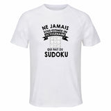 Maillot de Sport Homme Sudoku Octogenaire - T-Shirt Respirant Polyester Manches Courtes - Cadeau Sportif Anniversaire Noël Fête des Pères