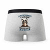 Caleçon Le Nutritionniste Panda Grain - Humour Boxer Gris Idée Cadeau