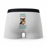 Caleçon Jennifer la Plus Chouette - Humour Boxer Gris Idée Cadeau