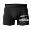 Caleçon Certifié Meilleur Contrôleur aérien - Face - Humour Boxer Coton Motif Métier Idée Cadeau Anniversaire Noël Homme