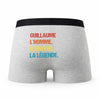 Caleçon Guillaume Mythe Légende Vintage - Humour Boxer Gris Idée Cadeau