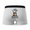 Caleçon Logan Panda Grain - Humour Boxer Gris Idée Cadeau