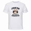 Maillot de Sport Homme Caniche J'peux Pas - T-Shirt Respirant Polyester Manches Courtes - Cadeau Sportif Anniversaire Noël Fête des Pères