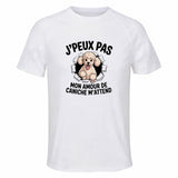 Maillot de Sport Homme Caniche J'peux Pas - T-Shirt Respirant Polyester Manches Courtes - Cadeau Sportif Anniversaire Noël Fête des Pères