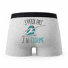Caleçon Escrime - Humour Boxer Gris Idée Cadeau Passion