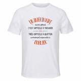 Maillot de Sport Homme pour Un Interimaire Aussi Genial - T-Shirt Respirant Polyester Manches Courtes - Cadeau Sportif Anniversaire Noël Fête des Pères