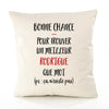 Housse de Coussin Premium Rodrigue ça n'existe Pas Homme - Coton Canvas Fairtrade Beige Idée Cadeau Décoration Canapé