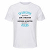 Maillot de Sport Homme pour Un Marcheur Formidable Blanc - T-Shirt Respirant Polyester Manches Courtes - Cadeau Sportif Anniversaire Noël Fête des Pères