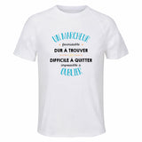 Maillot de Sport Homme pour Un Marcheur Formidable Blanc - T-Shirt Respirant Polyester Manches Courtes - Cadeau Sportif Anniversaire Noël Fête des Pères